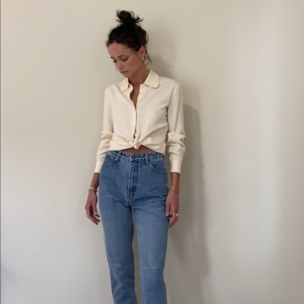 vintage high-rise jeans